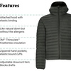 image:imageMARMOT Mens Echo Featherless Hoody  Hooded Lightweight DownAlternative JacketRosin Green
