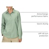 image:imageMARMOT Womens AirExchange UPF 40 Long Sleeve Shirt  Breathable Moisture WickinAgate Green