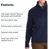 image:imageMARMOT Womens Drop Line 12 Zip Pullover Jacket  Lightweight Breathable 100Weight Sweater FleeceArctic Navy