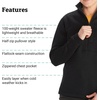 image:imageMARMOT Womens Drop Line 12 Zip Pullover Jacket  Lightweight Breathable 100Weight Sweater FleeceBlack