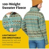 image:imageMARMOT Womens Drop Line 12 Zip Pullover Jacket  Lightweight Breathable 100Weight Sweater FleeceBlue Agave Nordic