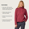 image:imageMARMOT Womens Drop Line 12 Zip Pullover Jacket  Lightweight Breathable 100Weight Sweater FleeceDried Rose Heather