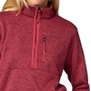 image:imageMARMOT Womens Drop Line 12 Zip Pullover Jacket  Lightweight Breathable 100Weight Sweater FleeceDried Rose Heather