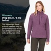 image:imageMARMOT Womens Drop Line 12 Zip Pullover Jacket  Lightweight Breathable 100Weight Sweater FleecePurple Fig