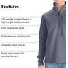 image:imageMARMOT Womens Drop Line 12 Zip Pullover Jacket  Lightweight Breathable 100Weight Sweater FleeceSteel Onyx