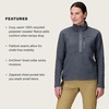 image:imageMARMOT Womens Drop Line 12 Zip Pullover Jacket  Lightweight Breathable 100Weight Sweater FleeceSteel Onyx Heather