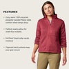 image:imageMARMOT Womens Drop Line Full Zip Sweater Knit JacketDried Rose Heather
