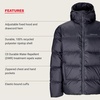 image:imageMARMOT mens Guides Down Hoody  Down Filled Water Resistant Puffer Jacket With HoodDark Steel
