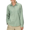 image:imageMARMOT Womens AirExchange UPF 40 Long Sleeve Shirt  Breathable Moisture WickinAgate Green