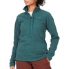 image:imageMARMOT Womens Drop Line 12 Zip Pullover Jacket  Lightweight Breathable 100Weight Sweater FleeceDark Jungle