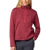 image:imageMARMOT Womens Drop Line 12 Zip Pullover Jacket  Lightweight Breathable 100Weight Sweater FleeceDried Rose Heather