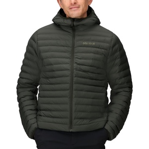 image:imageMARMOT Mens Echo Featherless Hoody  Hooded Lightweight DownAlternative JacketRosin Green