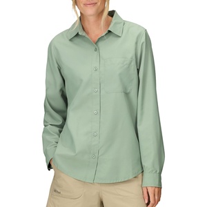 image:imageMARMOT Womens AirExchange UPF 40 Long Sleeve Shirt  Breathable Moisture WickinAgate Green
