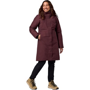 image:imageMARMOT Womens Chelsea 700 Down Fill Coat with HoodBlack Plum  Latest Collection