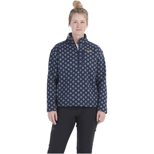 image:imageMARMOT Womens Drop Line 12 Zip Pullover Jacket  Lightweight Breathable 100Weight Sweater FleeceArctic Navy Flurry