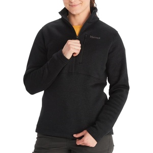 image:imageMARMOT Womens Drop Line 12 Zip Pullover Jacket  Lightweight Breathable 100Weight Sweater FleeceBlack