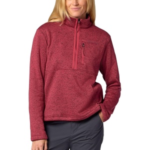 image:imageMARMOT Womens Drop Line 12 Zip Pullover Jacket  Lightweight Breathable 100Weight Sweater FleeceDried Rose Heather