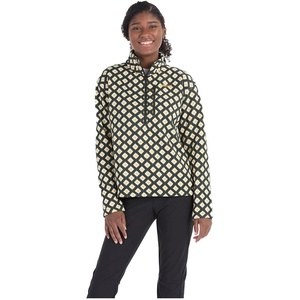 image:imageMARMOT Womens Drop Line 12 Zip Pullover Jacket  Lightweight Breathable 100Weight Sweater FleeceRosin Green Flurry