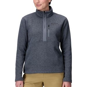 image:imageMARMOT Womens Drop Line 12 Zip Pullover Jacket  Lightweight Breathable 100Weight Sweater FleeceSteel Onyx Heather