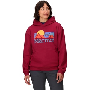 image:imageMARMOT Womens Womens Coastal Logo HoodyRed Mulberry