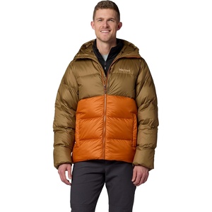 image:imageMARMOT mens Guides Down Hoody  Down Filled Water Resistant Puffer Jacket With HoodRustic KhakiDark Spice